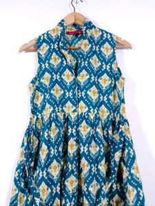 Sea Green Printed  Kurta ( Women&#39;s)