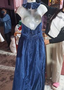 Elegant Blue Maxi Dress