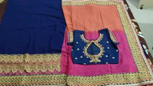 Heavy Multicolour Sari With Blouse