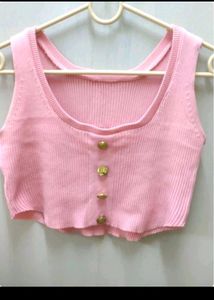 Barbiecore Pink Crop Top | K-pop Y2K Vibes 💕🌺🌺
