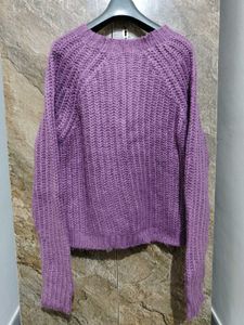 Purple Knit Sweater