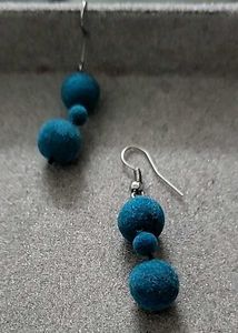 Teal Drop Earrings