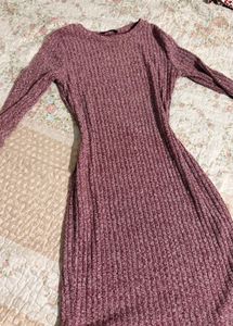 UK Shein, Ribbed Knit Mini Dress