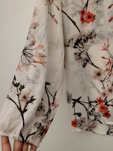 H n M Beautiful Flower Print Tops