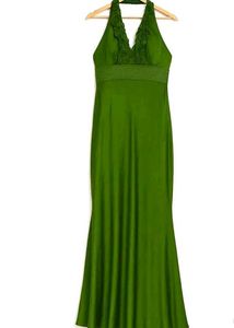Halter Neck Ruffle Y2k Dress Gown