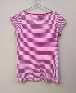 Pink &amp; White Striped t-shirt