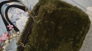 Grey Fur bag