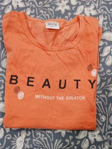 Cute Orange Graphic T-shirt