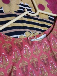 3/4 Sleeves Cotton Long Gown