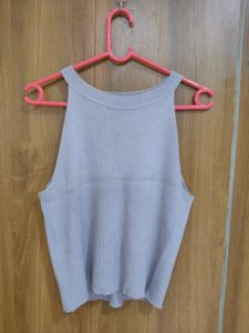 Lavender Casual Knit Tank Top
