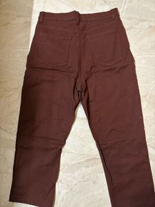 Brown  Straight Leg Jeans