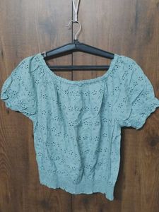 Women Sea Green Top