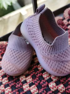 Cute Purple Baby Shoes size 15 with lights