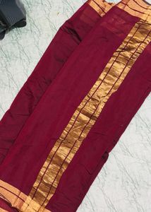 Maroon cottenSaree