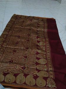 Maroon Saree