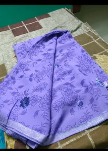 New Saree With Blouse Piece Attached