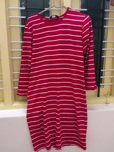 Striped Red Dress
