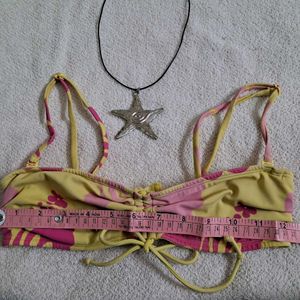 Y2k Floral Bikini Top