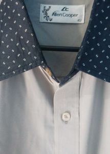 Allen Cooper Khakhi Dress Shirt