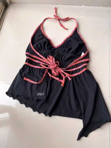 Black Halter Top
