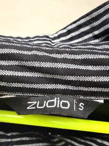 Striped Fit and flare Shirt Dress