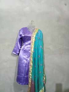 Purple Satin Suit