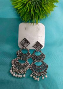 Boho Silver Dangle Earrings 2 Pair Of Earring