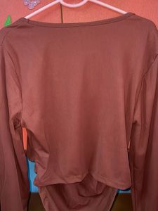 Streetstyle Brown Long Sleeve Brand New Top