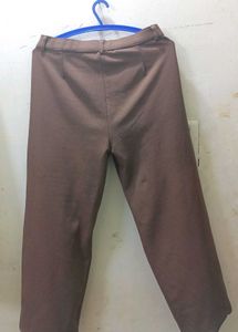 High Waist Stylish Brown Trousers