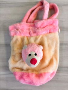 Cute Bear Plush Tote Bag