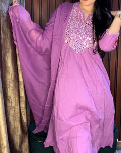 Party Wear Pure Cotton Suit Set