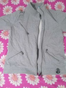Gray Casual Jacket