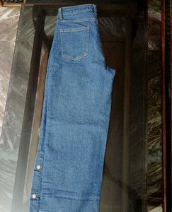 Blue Wide Leg Jeans