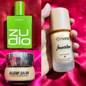 Mars Foundation,Zudio Perfume & Highlighter