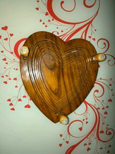 Heart Shaped Wooden Bowl