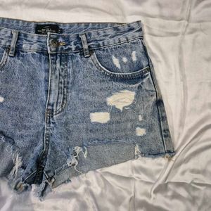 Denim Rugged Shorts