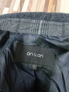 Elegant Grey zip  Coat