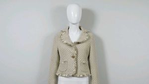 Tweed Fringed Blazer