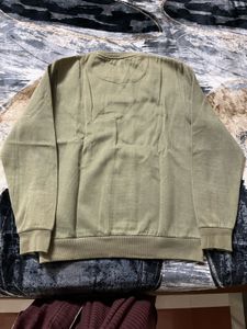 Olive Green Pullover Sweatshirt