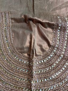 Embroidered Sari Blouse Piece