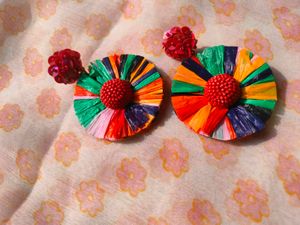 Colorful Flower Earrings