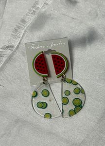 Brand new Fun Fruit Slice Dangle Earrings