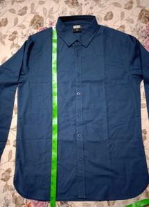 Navy Blue Dotted Casual Shirt