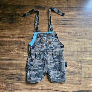 Unisex Kids Dungarees with Character Patches