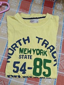 Tommy Hilfiger Yellow Half Sleeve Tshirt