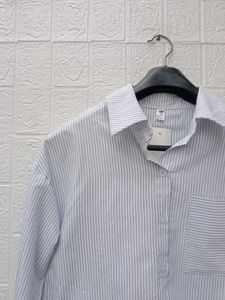 New with tag Pinterest Striped Cropped Shirt