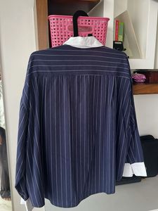 Striped Shirt with White Collar