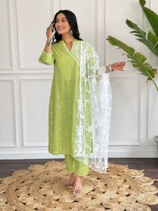 Lime Green Straight Suit
