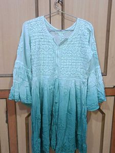 Elegant Embroidered Short Kurti Top