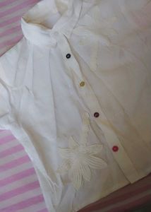 White Floral Shirt🤍